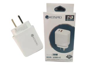 Cargador Kosmo 20w tipo C